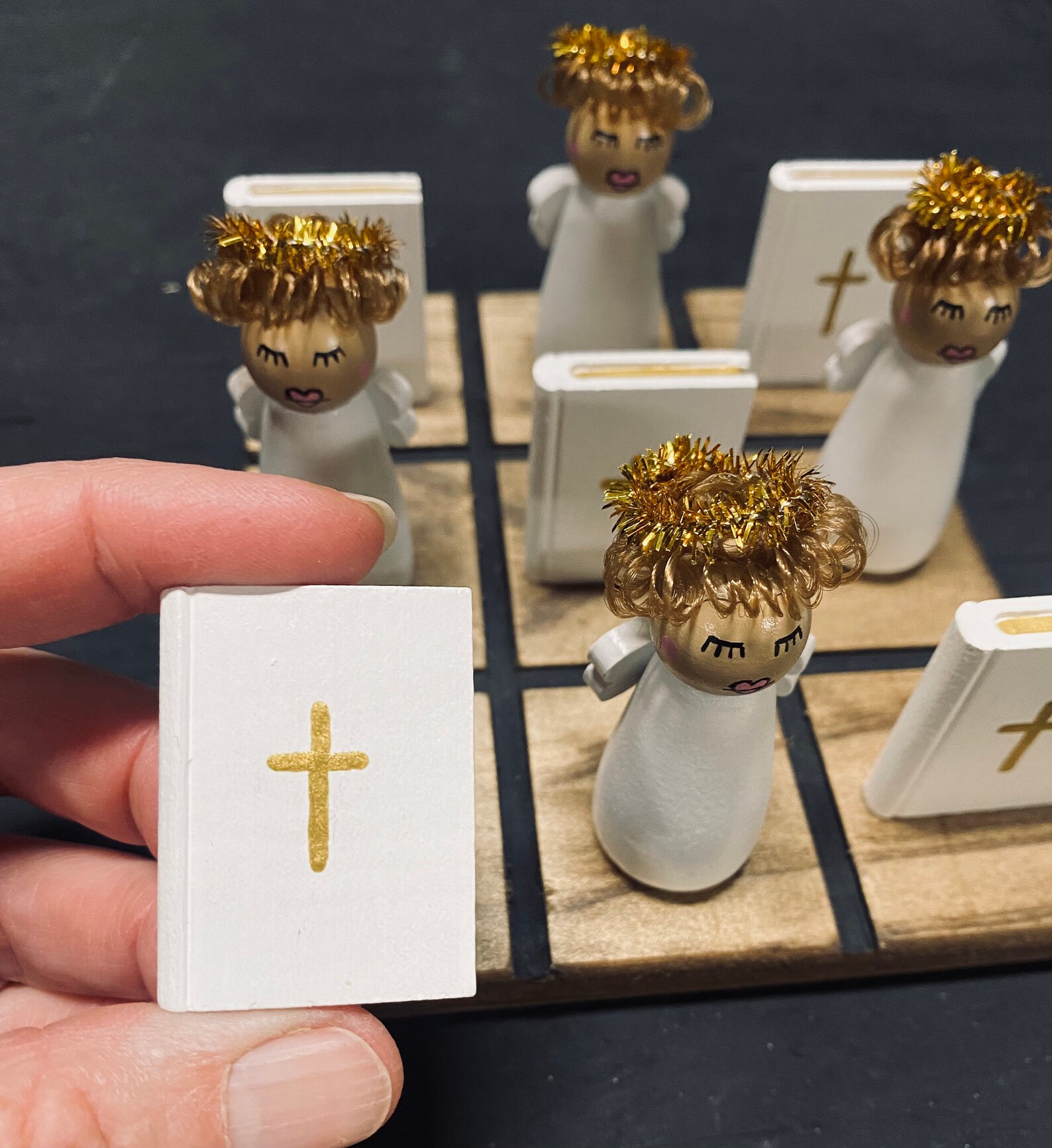 ANGEL and BIBLE Tic-tac-toe - Etsy