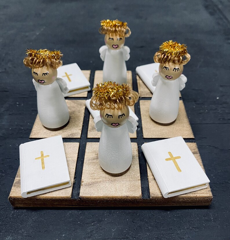 ANGEL and BIBLE Tic-tac-toe - Etsy