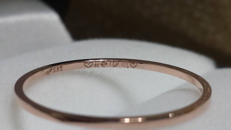 THIN /& STRONG Platinum wedding band spacer ring narrow low profile skinny palladium white gold ring 18kt 14kt about 1mm platinum band