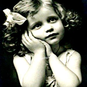 Vintage Child&#39;s Digital Image Photo Instant Download Printable