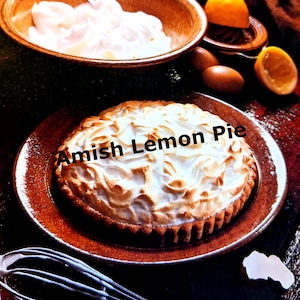 Amish Lemon Pie Recipe Digital Download Printable