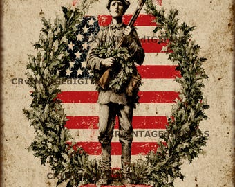 Descarga digital del Día de los Caídos Primitivos Vintage