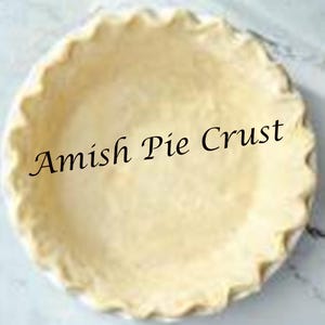 Amish Pie Crust Recipe Digital Download Printable