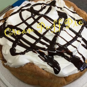 Cream Puff Pie Recipe Digital Download Printable