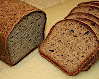 Receta de pan de trigo sarraceno sin gluten y vegano (imagen digital para descargar e imprimir)