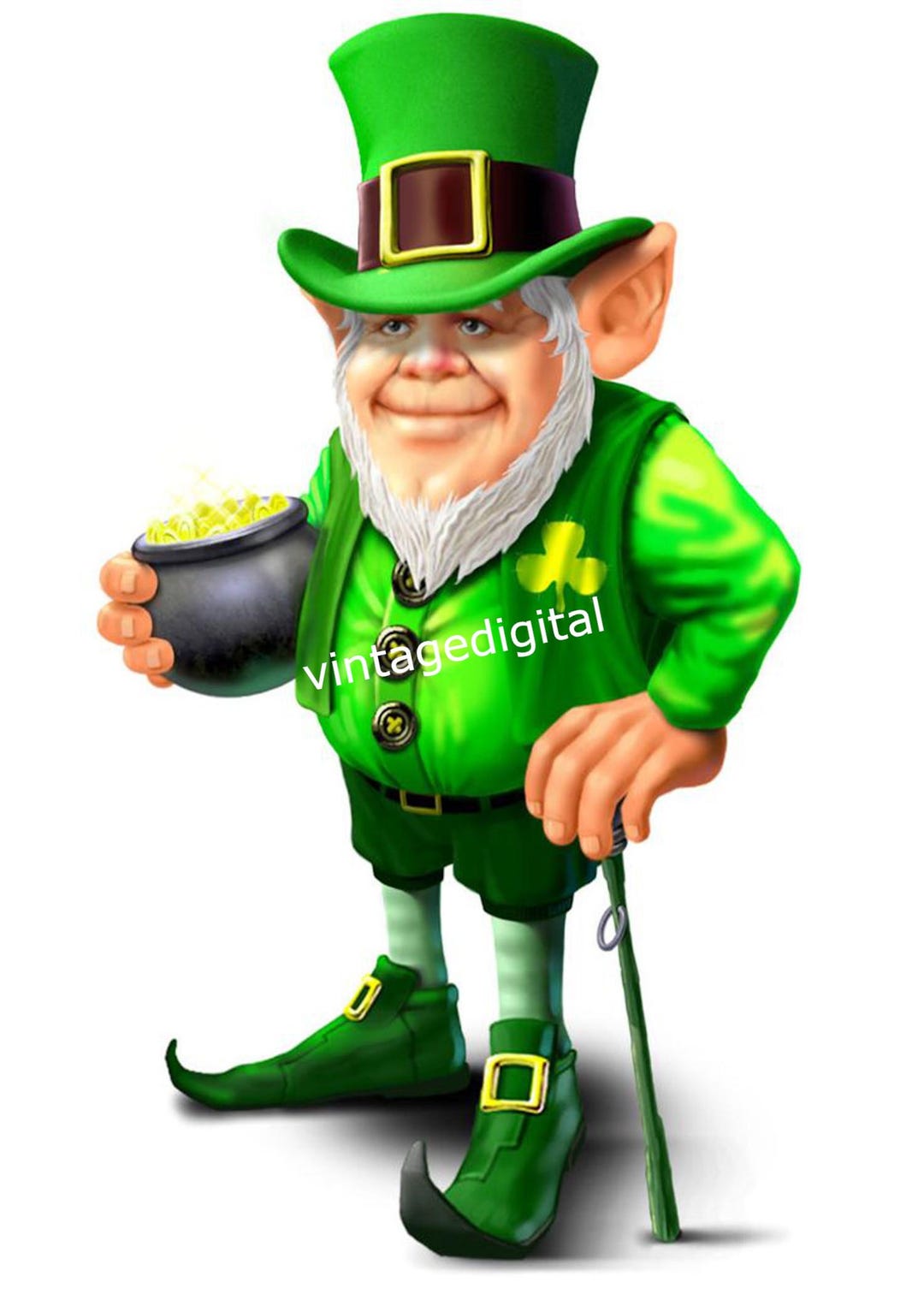 Imagen digital de duende del Día de San Patricio Descarga