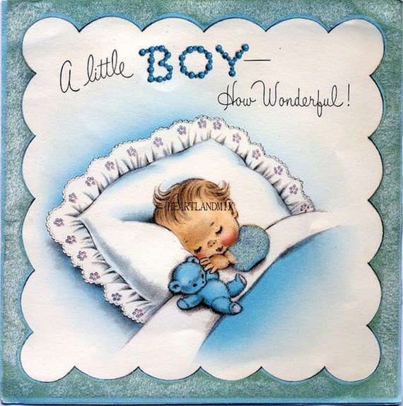 Baby Boy Card Shower Invitation Vintage Wall Art Printable Etsy Ireland