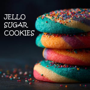Jello Sugar Cookies Recipe Digital Download Printable