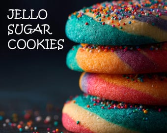 Jello Sugar Cookies Recipe Digital Download Printable