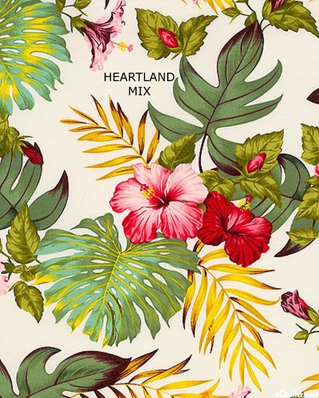 Tropical Wallpaper White Background Digital Image Download Etsy