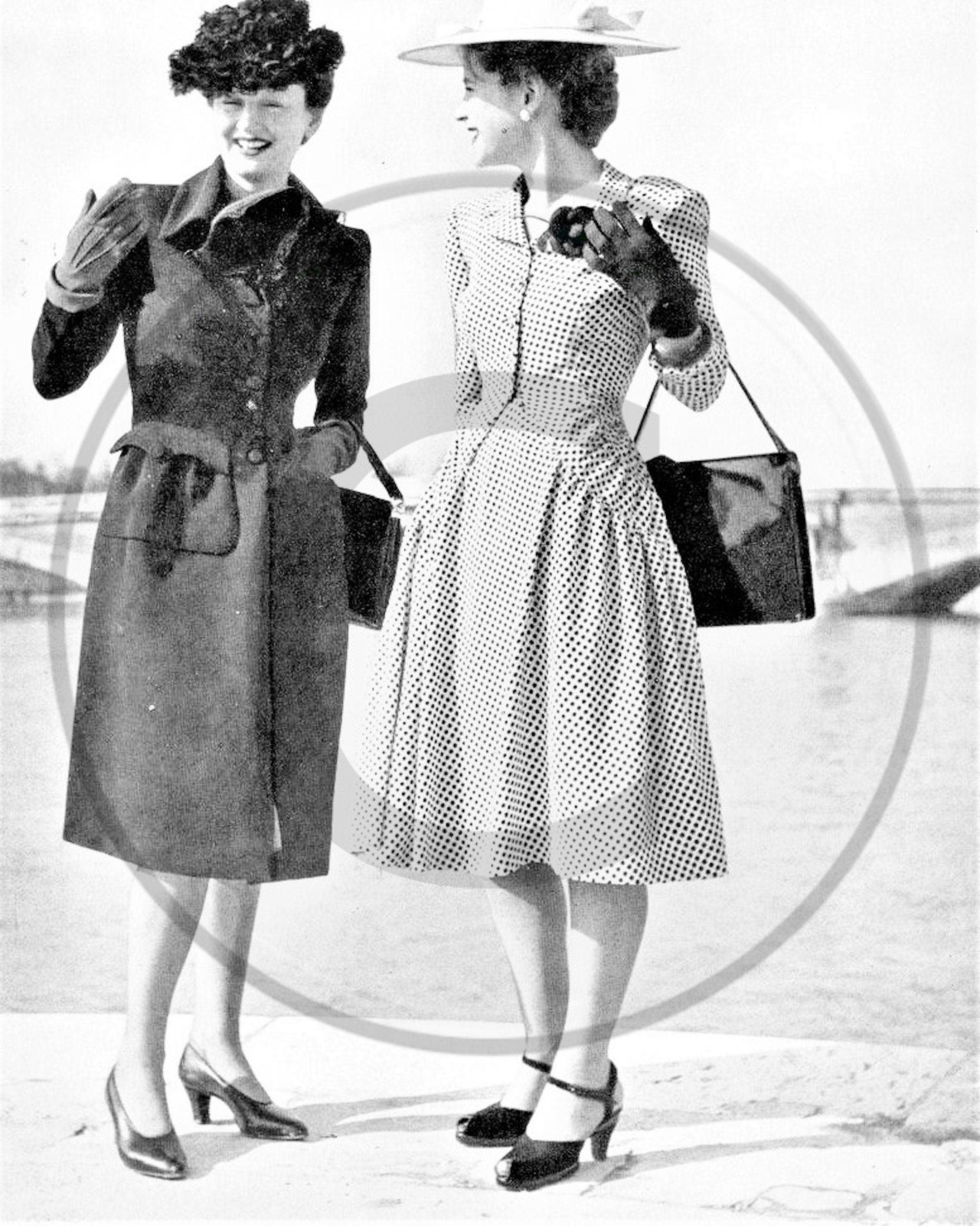 Women of the 40s Fashion Vintage Digital Image Download Printable Women of the 40s Fashion Vintage Digital Image Download Printable