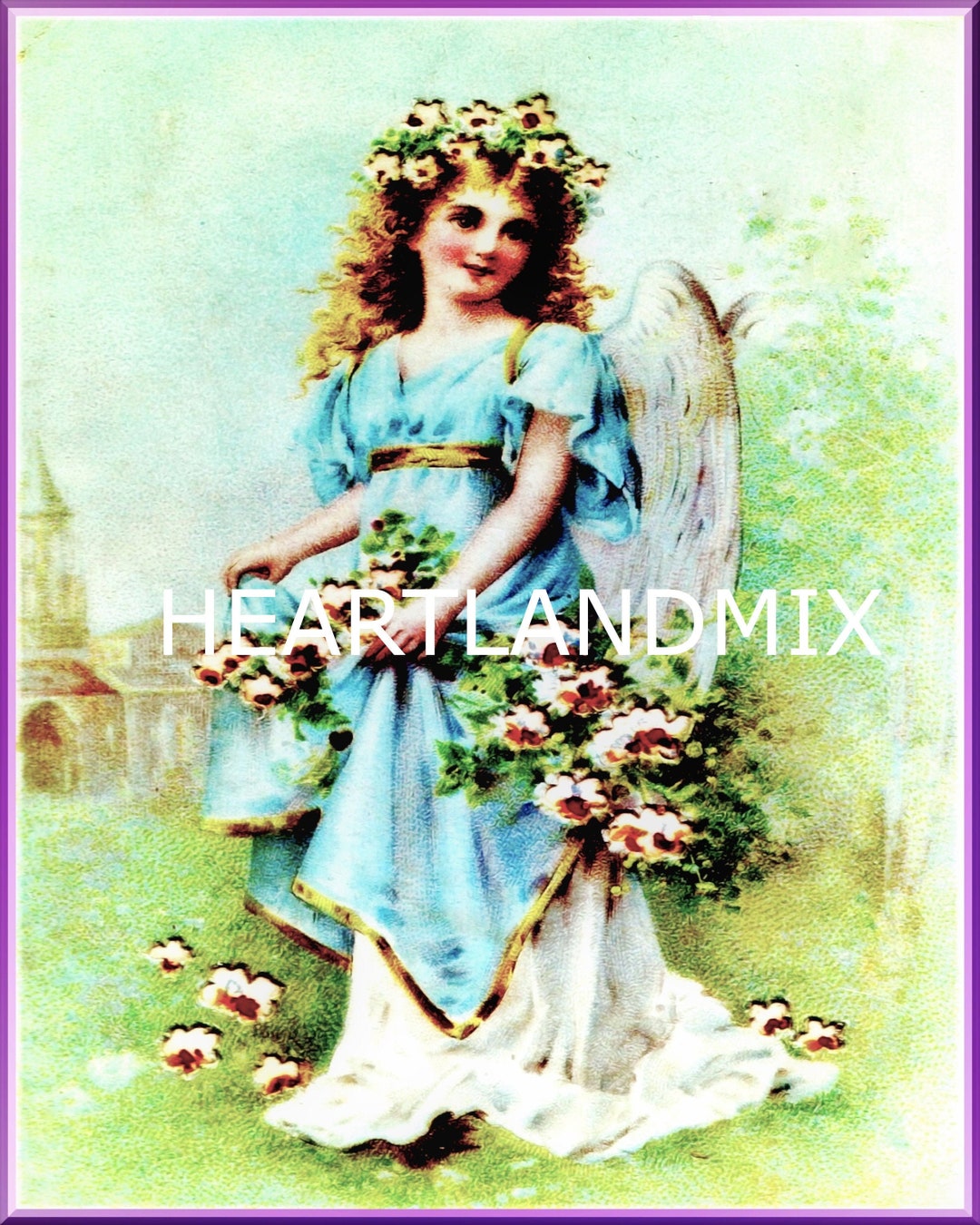 Vintage Digital Angel Image Download Printable Art Illustration Cards ...