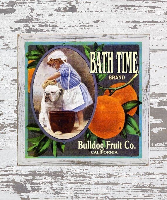 Vintage Bath Time Image Digital Download Printable Image for Etsy