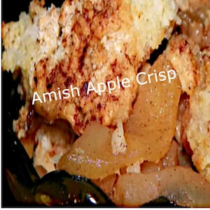 Amish Apple Crisp Recipe Digital Download Printable