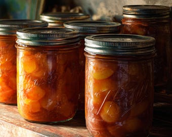 Peach Cobbler Jam REZEPT DIGITAL DOWNLOAD Printable