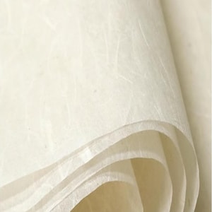 5 Sheets A4 Mulberry Paper Sheets Natural Fiber Rice Papers,8.3x11.7in Decoupage Papers DIY Craft