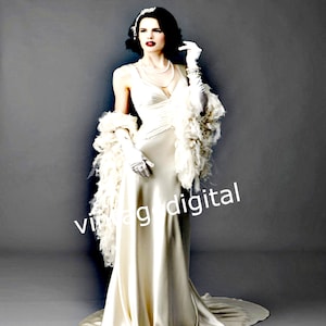 Vintage 1940&#39;s Bridal Fashion Digital Download Image