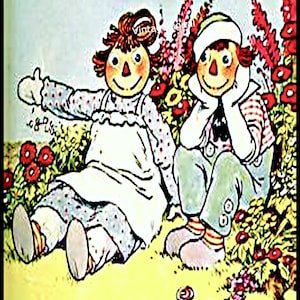 Raggedy Ann and Andy Clipart Set: Rag Doll Graphics (PNG JPG) - Etsy