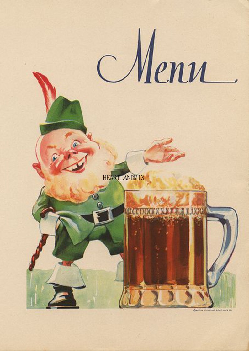 vintage st patricks day invite