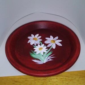 Hand Painted Flower Container Six Inch with Saucer image 4