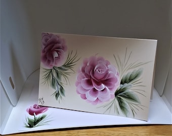 Hand Painted Blank Note Cards - SIX Card Mix - Matching Envelopes