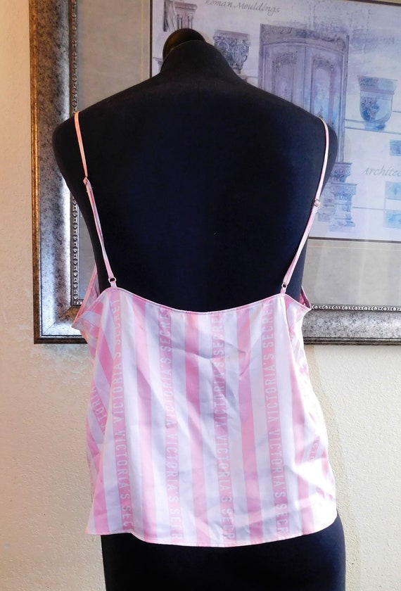 Buy NWT Pretty Pink and White Satin Victoria's Secret CAMI Top Stripes  Camisole Pajama Pj Top Shirt Plus Size Nos Valentine Lingerie XL Online in  India 