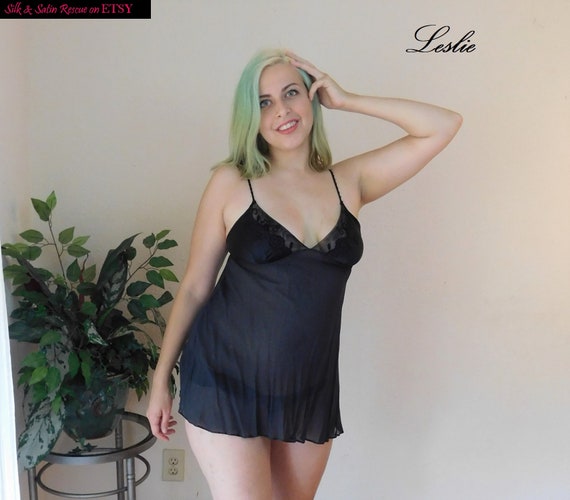 see through silk nightgown