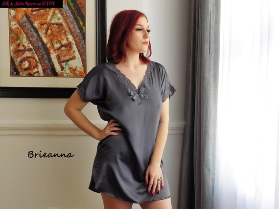 victoria secret satin nightshirt