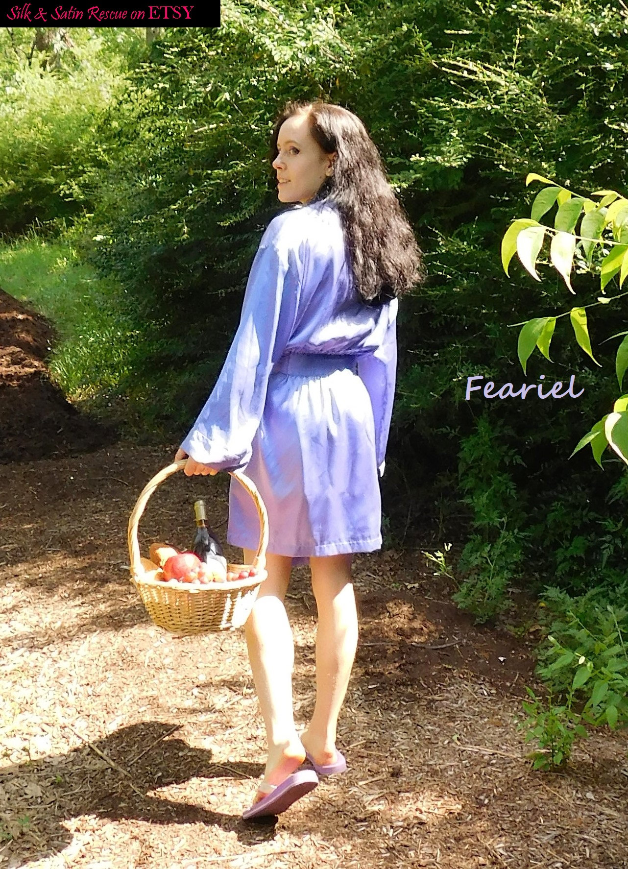 Victoria s Secret Y2K Short PURPLE SATIN ROBE Kimono Dressing Gown Lingerie O S Etsy Canada
