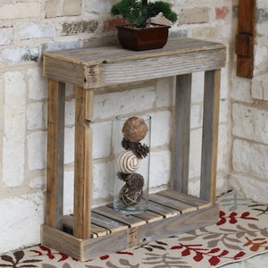 Rustic Slatted Entry Console