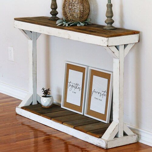 60 Pedestal Console Table Etsy