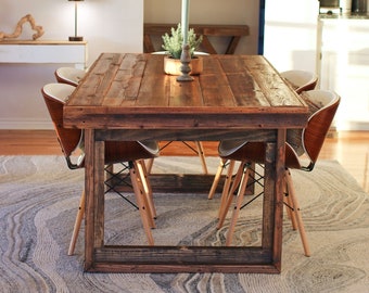 Bragdele Dining Table, Kitchen Table, Seats 6-8 72"x38"