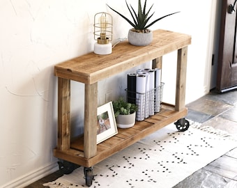 46" Luxe Console Table on Wheels