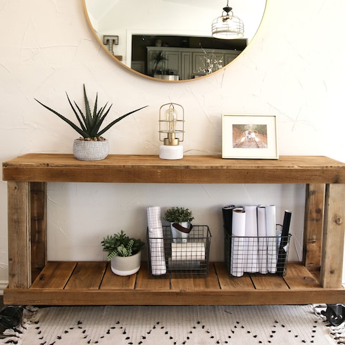 46 Luxe Console Table on Wheels - Etsy