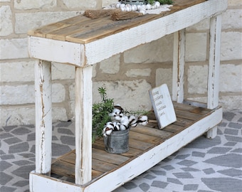 White Luxe Combo Console Table