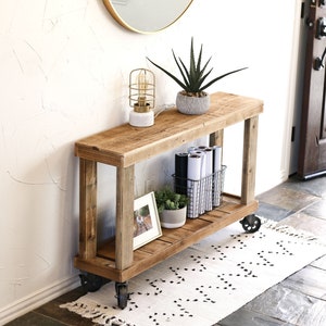 46" Luxe Console Table on Wheels