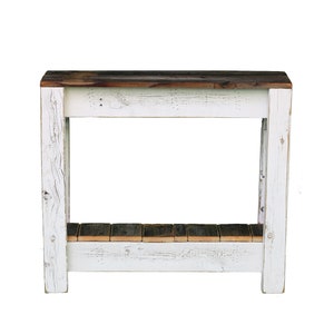 White Combo Accent Table