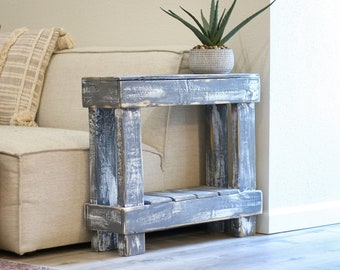 Mesa decorativa de lujo en "gris desgastado"