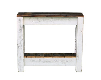 White Combo Accent Table