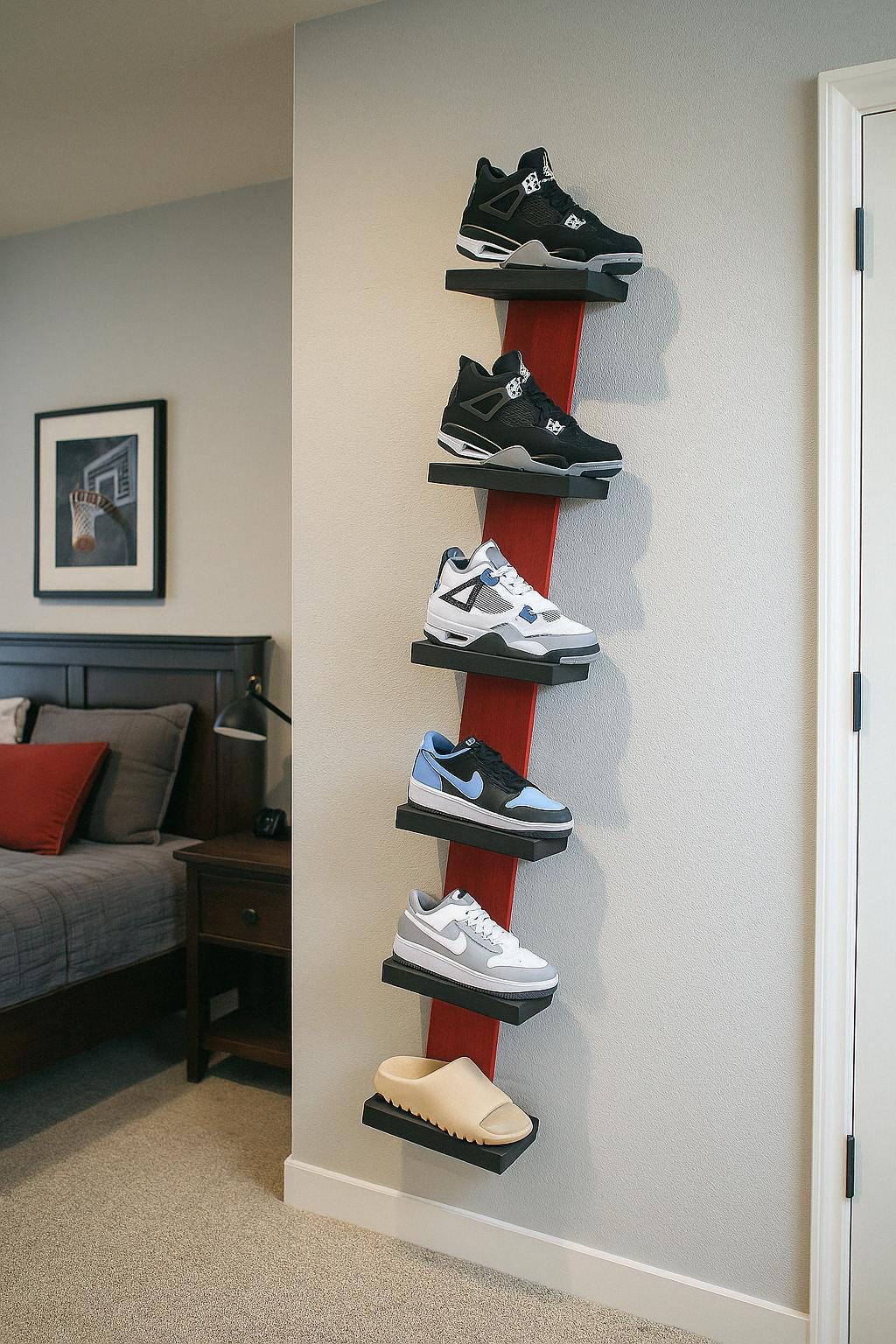 Sneaker Wall Lack Shoe Rack Ikea Sneaker Display Sneaker Display