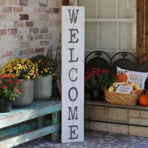 JUMBO Front Porch Welcome Sign image 2