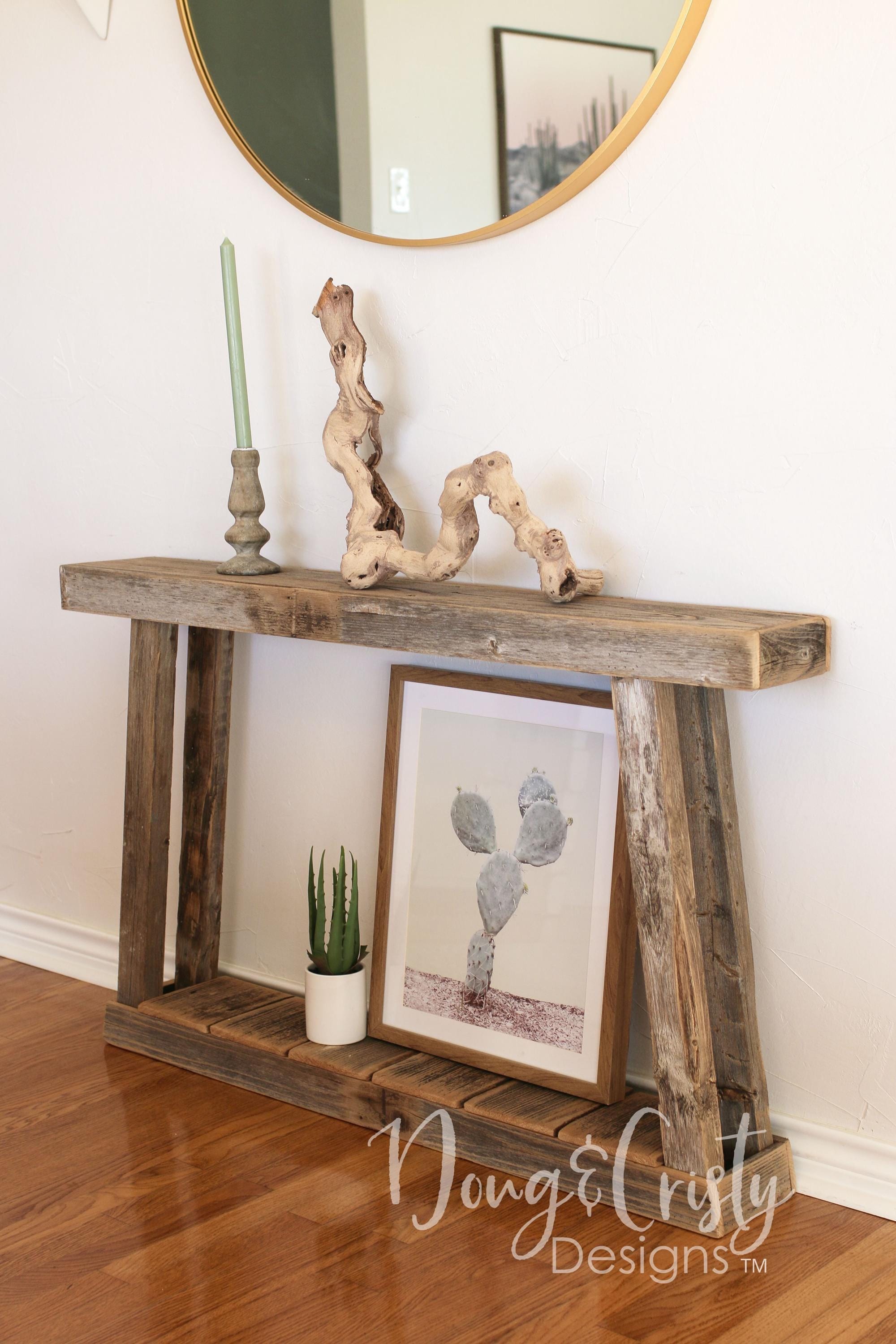 Single Top A-frame 46x7x28h Slim Console Table - Etsy
