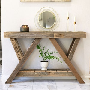 Triple Peak 43x10x28H Console Table