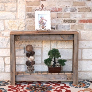 36" Inch Reclaimed Wood Console Table