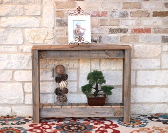 36" Inch Reclaimed Wood Console Table