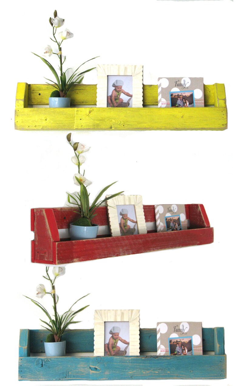 Rustic Bookshelves Nursery Decor Farmhouse Shelf Etsy