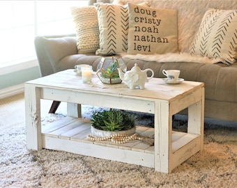 Original Coffee Table with Shelf