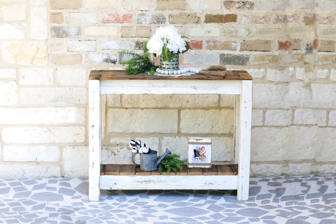 Rustic 36 Inch Combo Console Table - Etsy