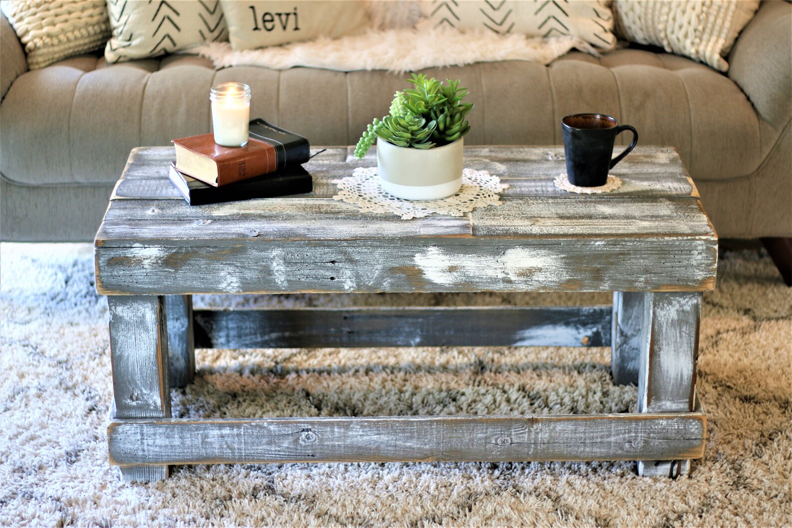 Original Coffee Table No Shelf Etsy