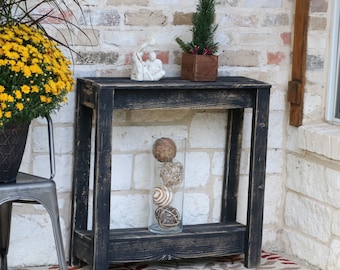 Small Black Entry Console